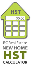 BC Real Estate New Home HST Calculator