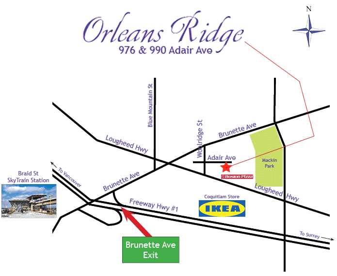 Location of Orleans Ridge